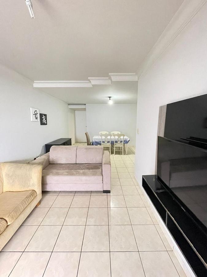 Apt Canto Nobre, Frente Total Para O Mar, 4 Quartos, Vaga De Garagem E Wi Fi 구아라파리 외부 사진